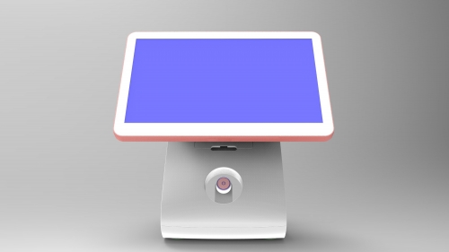 Écran tactile POS Écran large de 15,6 pouces avec affichage LED Caisse enregistreuse financière capacitive POS Or rose | LENVII LV-C1S